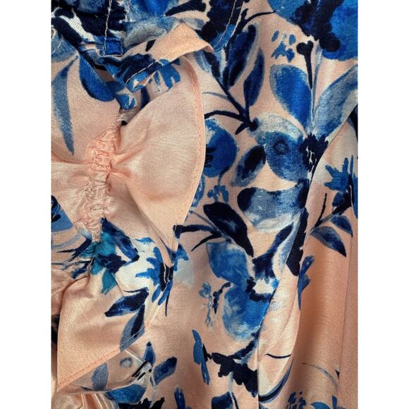 JESSICA HOWARD pink blue floral fit & flare sleeveless dress size 14 NWOT - Picture 3 of 10